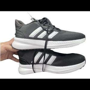 Adidas Charcoal and White Running Shoes